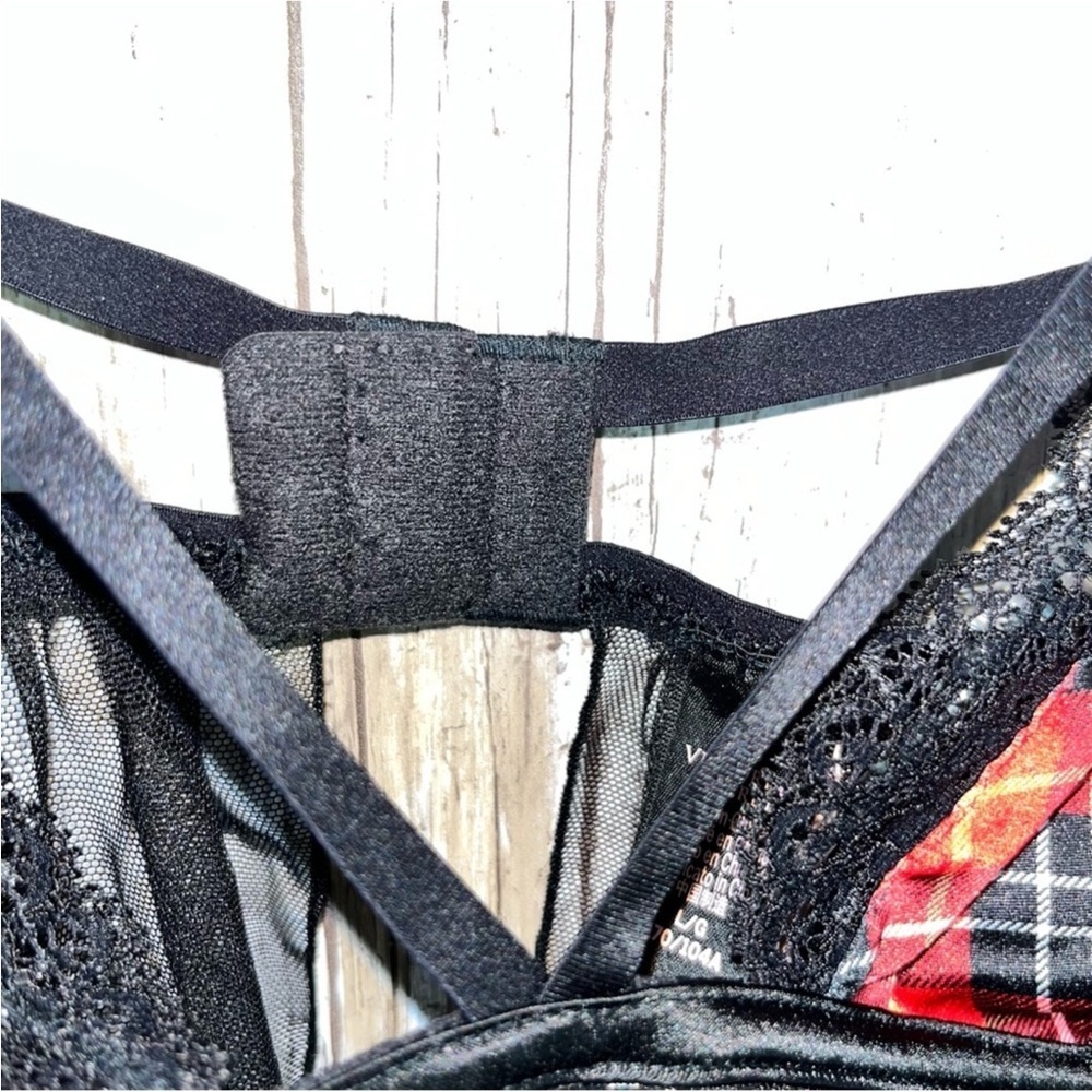 NWT Victoria’s Secret Plaid Tulle Babydoll Lingerie - Picture 5 of 6